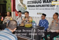 Polisi Dan Warga Bereuni di Depok, Keamanan Diperangi dengan CCTV