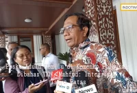 Posko Aduan Pemilu di Kemenko Polhukam Dibahas TKN, Mahfud: Integritas Tanpa Batas