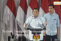 Prabowo Canangkan Terobosan Baru Dalam Pemberantasan Korupsi