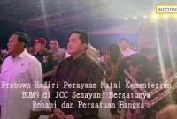 Prabowo Hadiri Perayaan Natal Kementerian BUMN di JCC Senayan: Bersatunya Rohani dan Persatuan Bangsa