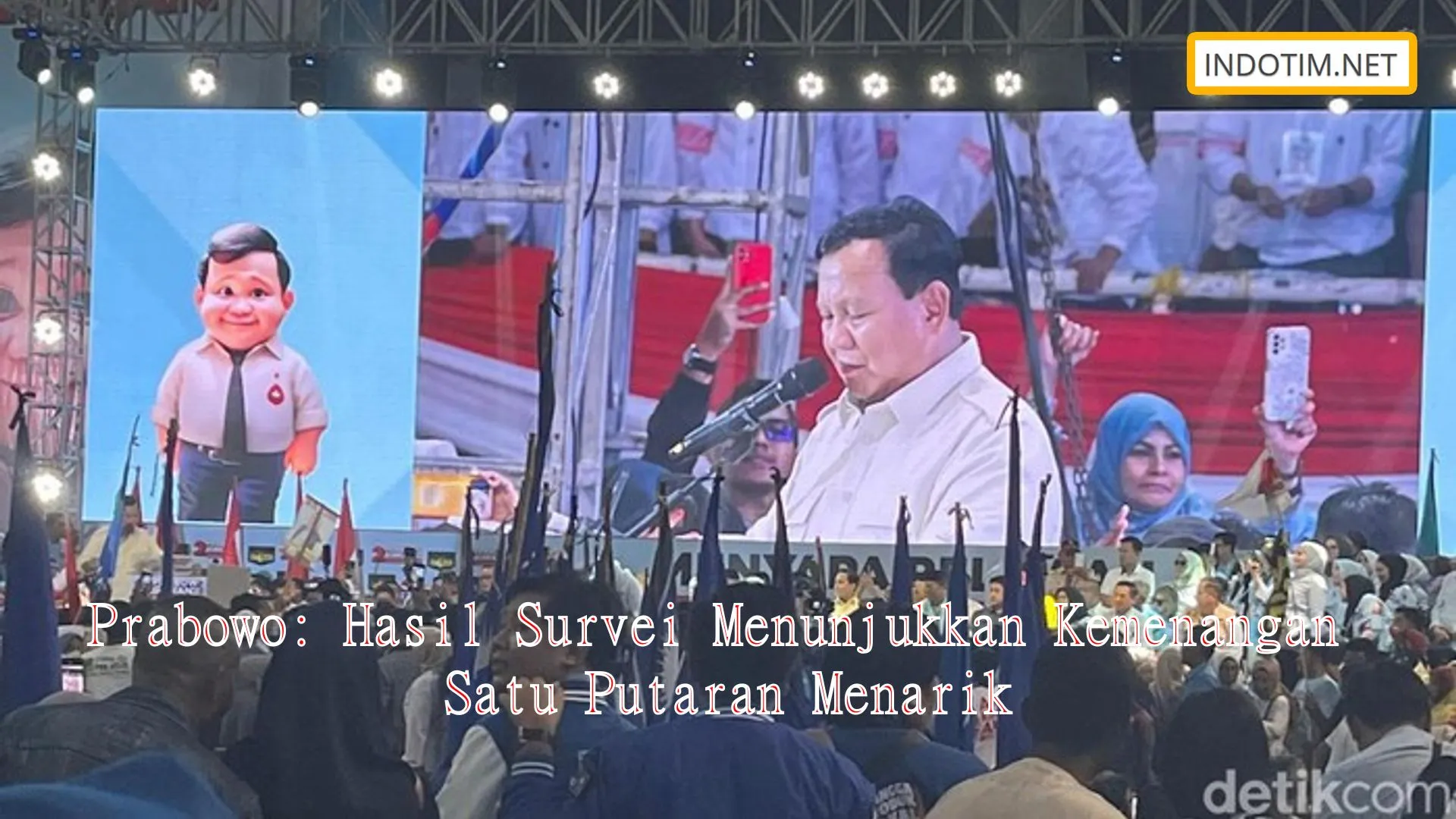 Prabowo: Hasil Survei Menunjukkan Kemenangan Satu Putaran Menarik