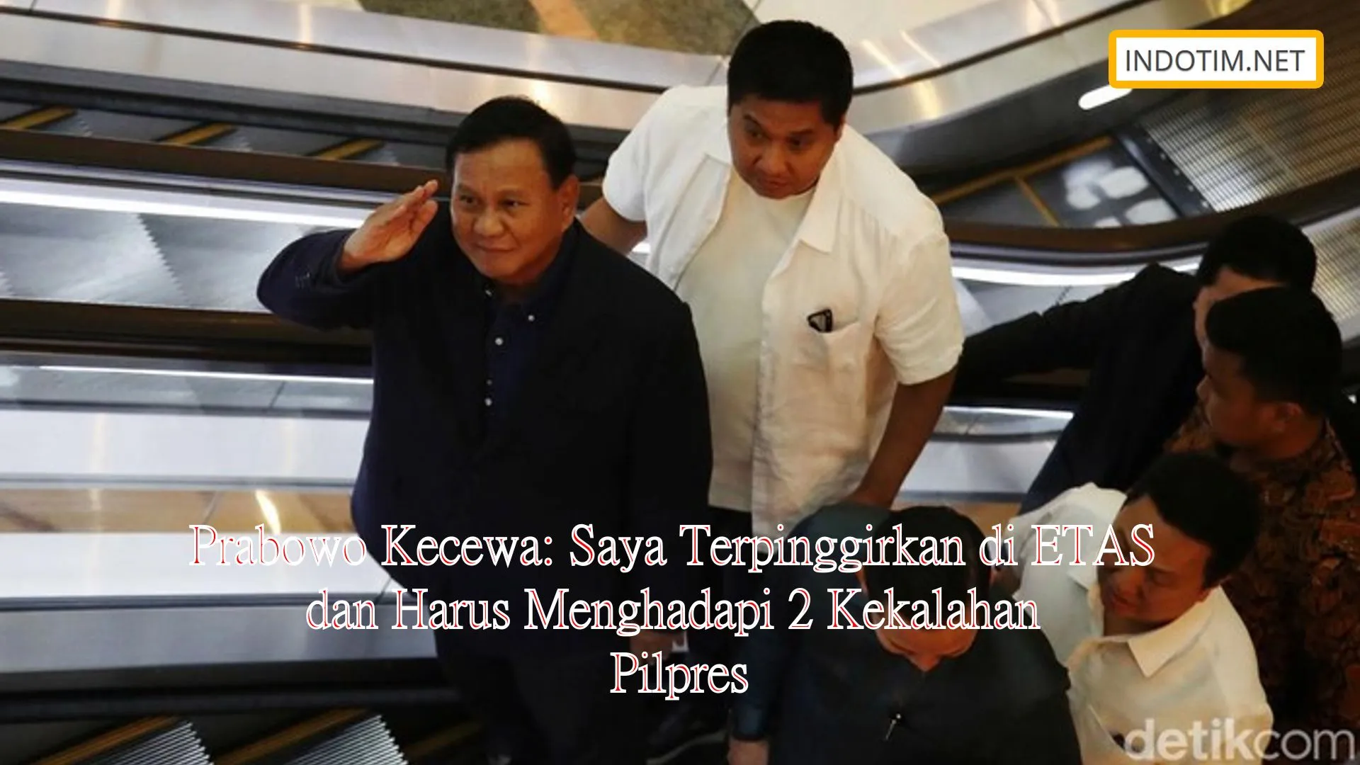 Prabowo Kecewa: Saya Terpinggirkan di ETAS dan Harus Menghadapi 2 Kekalahan Pilpres