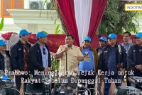 Prabowo: Meninggalkan Jejak Kerja untuk Rakyat Sebelum Dipanggil Tuhan