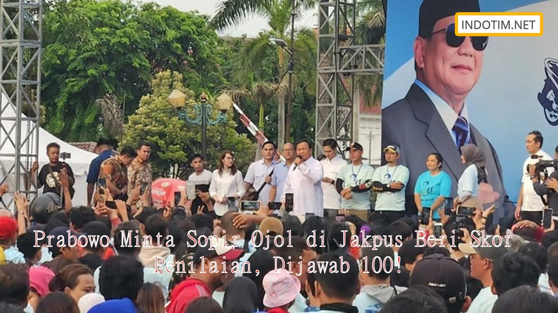 Prabowo Minta Sopir Ojol di Jakpus Beri Skor Penilaian, Dijawab 100!