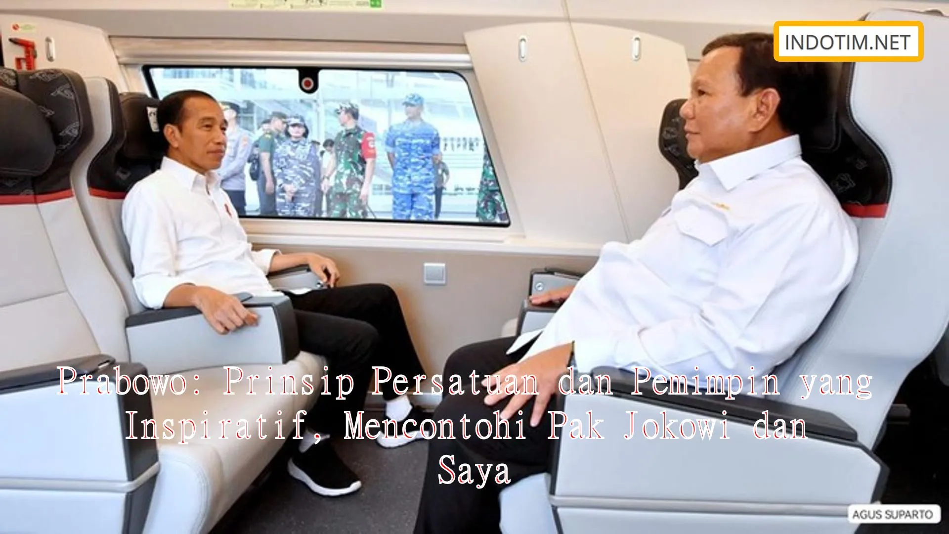 Prabowo: Prinsip Persatuan dan Pemimpin yang Inspiratif, Mencontohi Pak Jokowi dan Saya