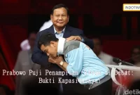 Prabowo Puji Penampilan Gibran di Debat: Bukti Kapasitasnya!