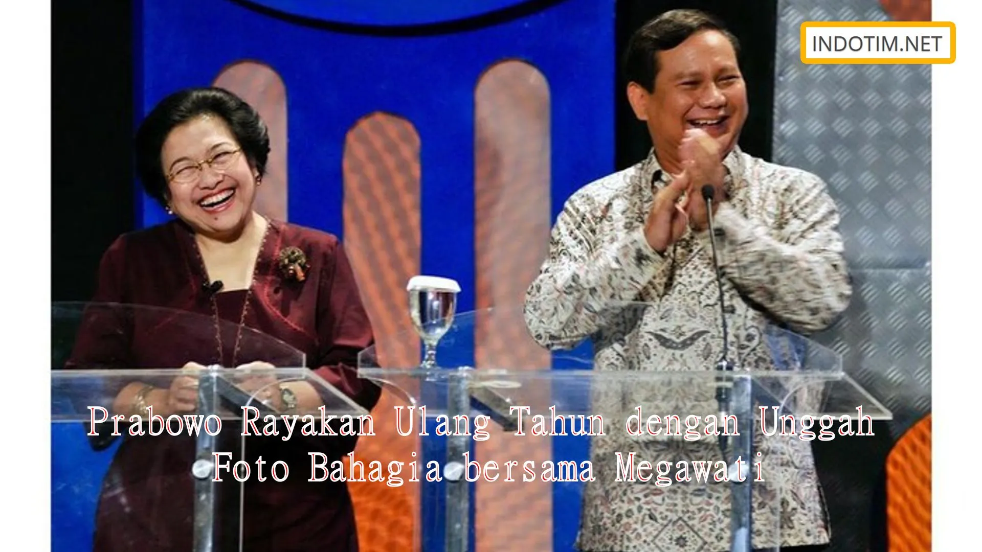 Prabowo Rayakan Ulang Tahun dengan Unggah Foto Bahagia bersama Megawati