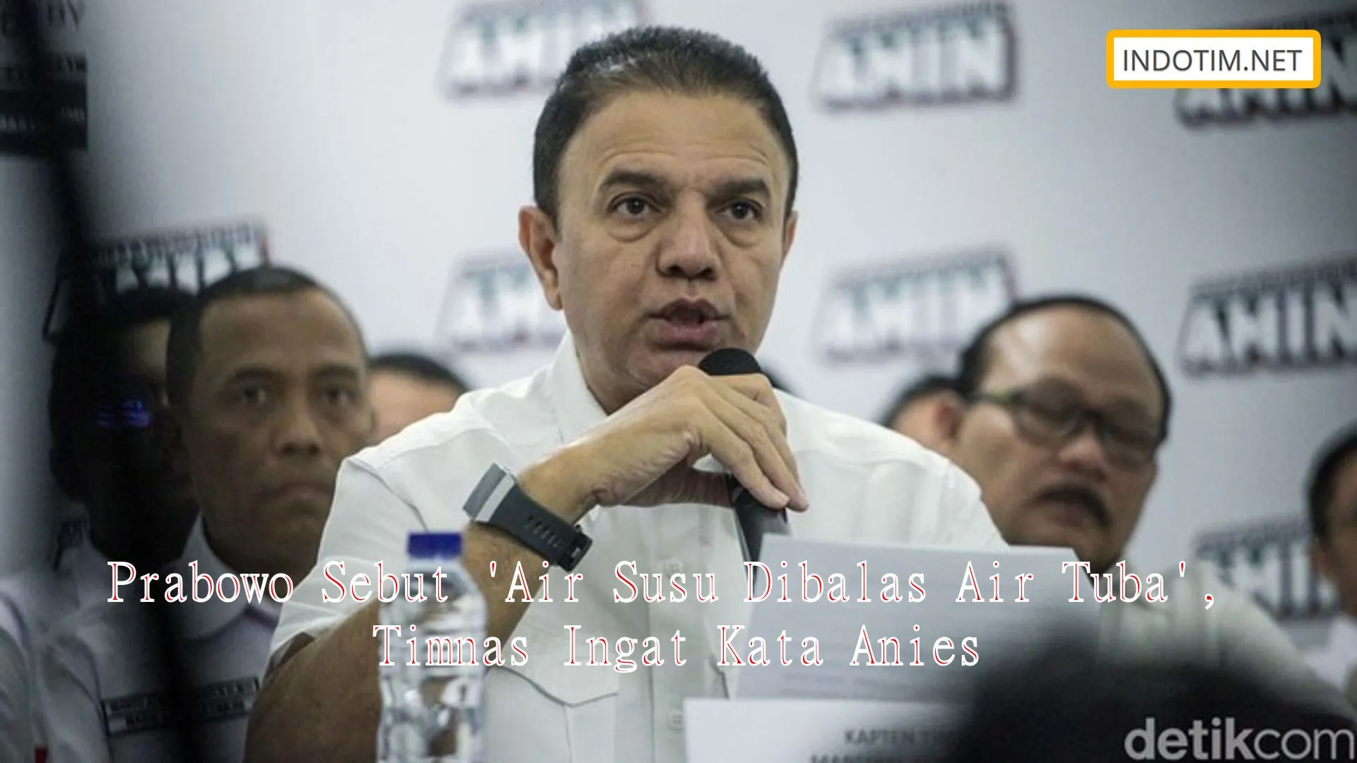 Prabowo Sebut 'Air Susu Dibalas Air Tuba', Timnas Ingat Kata Anies