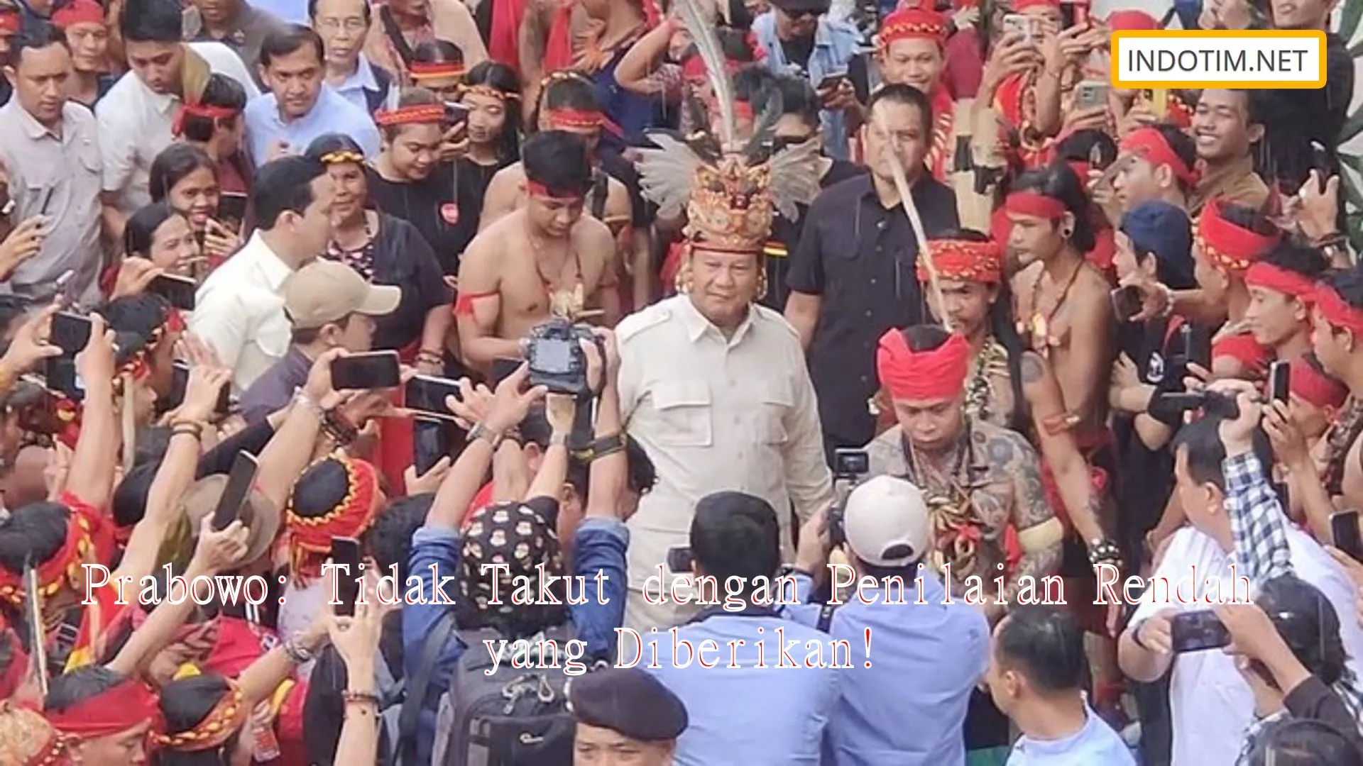Prabowo: Tidak Takut dengan Penilaian Rendah yang Diberikan!