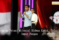 Program Petani Milenial Ridwan Kamil, Solusi Impor Pangan