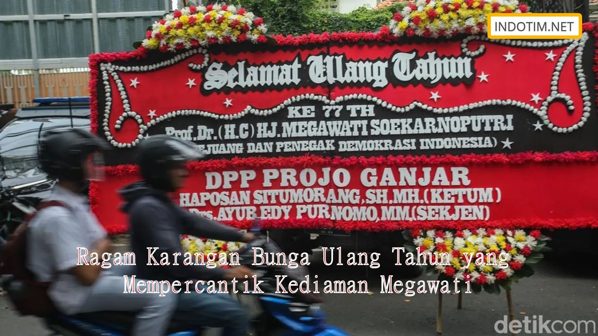 Ragam Karangan Bunga Ulang Tahun yang Mempercantik Kediaman Megawati