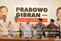 Relawan Anies dan Ganjar Satu Suara untuk Prabowo-Gibran: Bentuk Sinergi Masyarakat dalam Pilkada