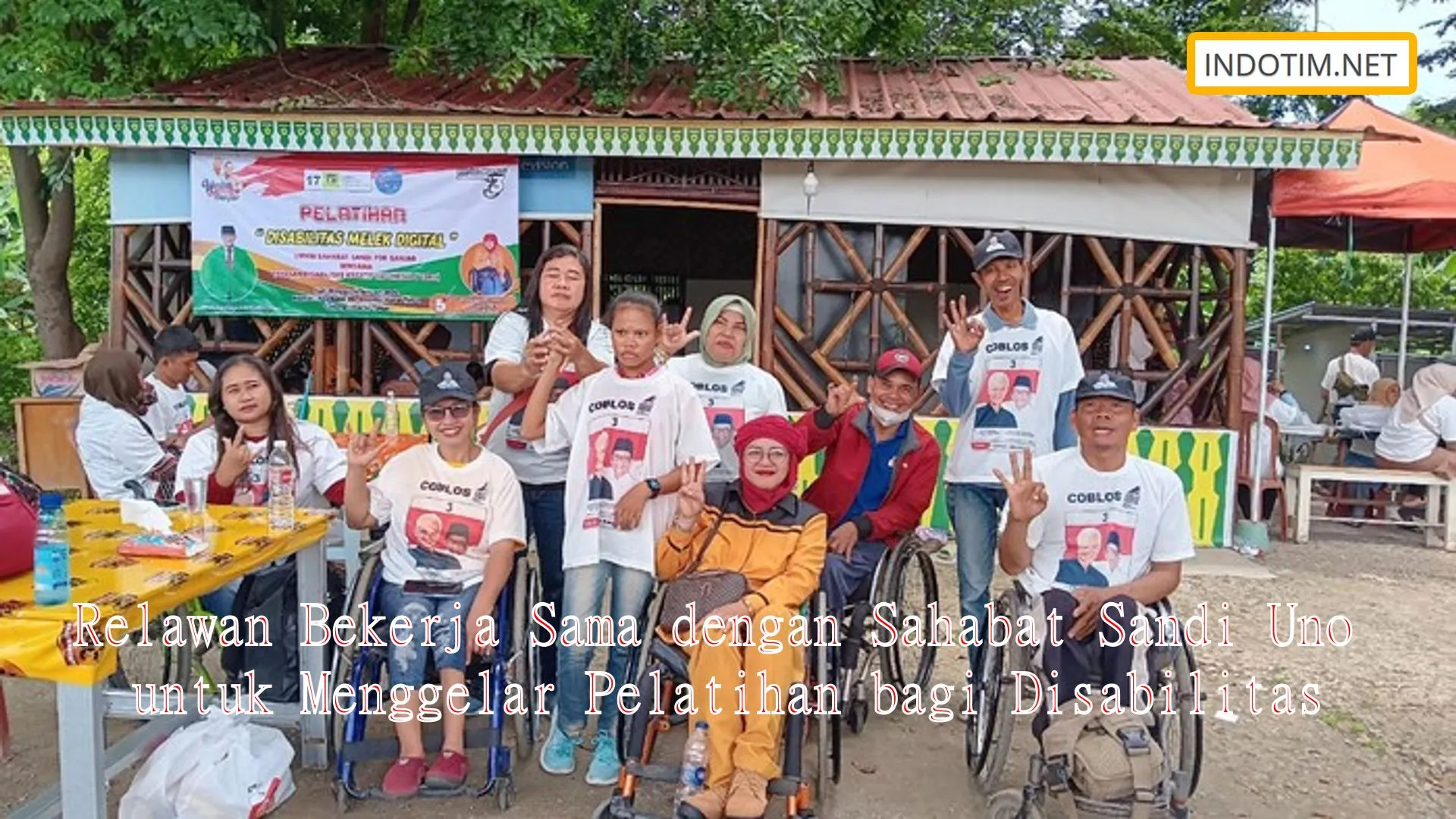 Relawan Bekerja Sama dengan Sahabat Sandi Uno untuk Menggelar Pelatihan bagi Disabilitas