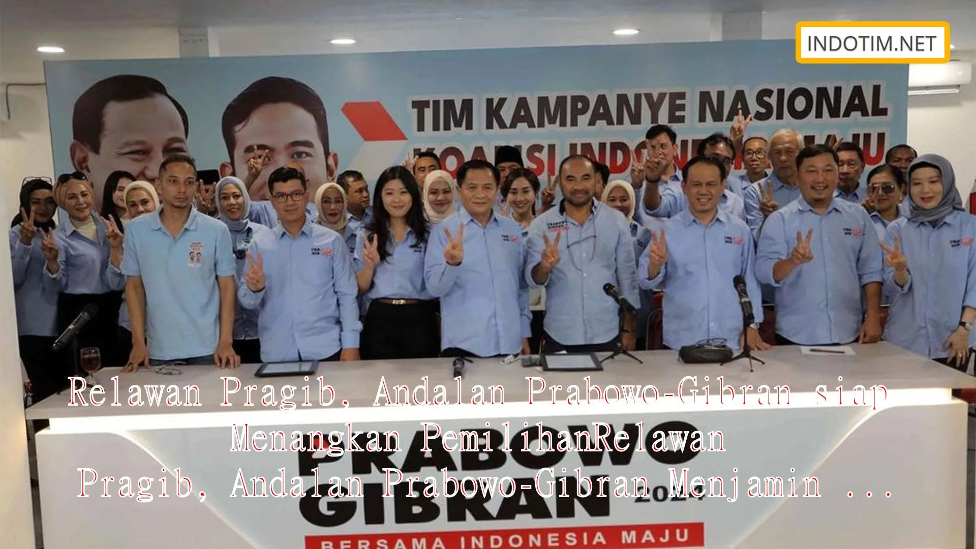 Relawan Pragib, Andalan Prabowo-Gibran siap Menangkan PemilihanRelawan Pragib, Andalan Prabowo-Gibran Menjamin Kemenangan Pemilihan