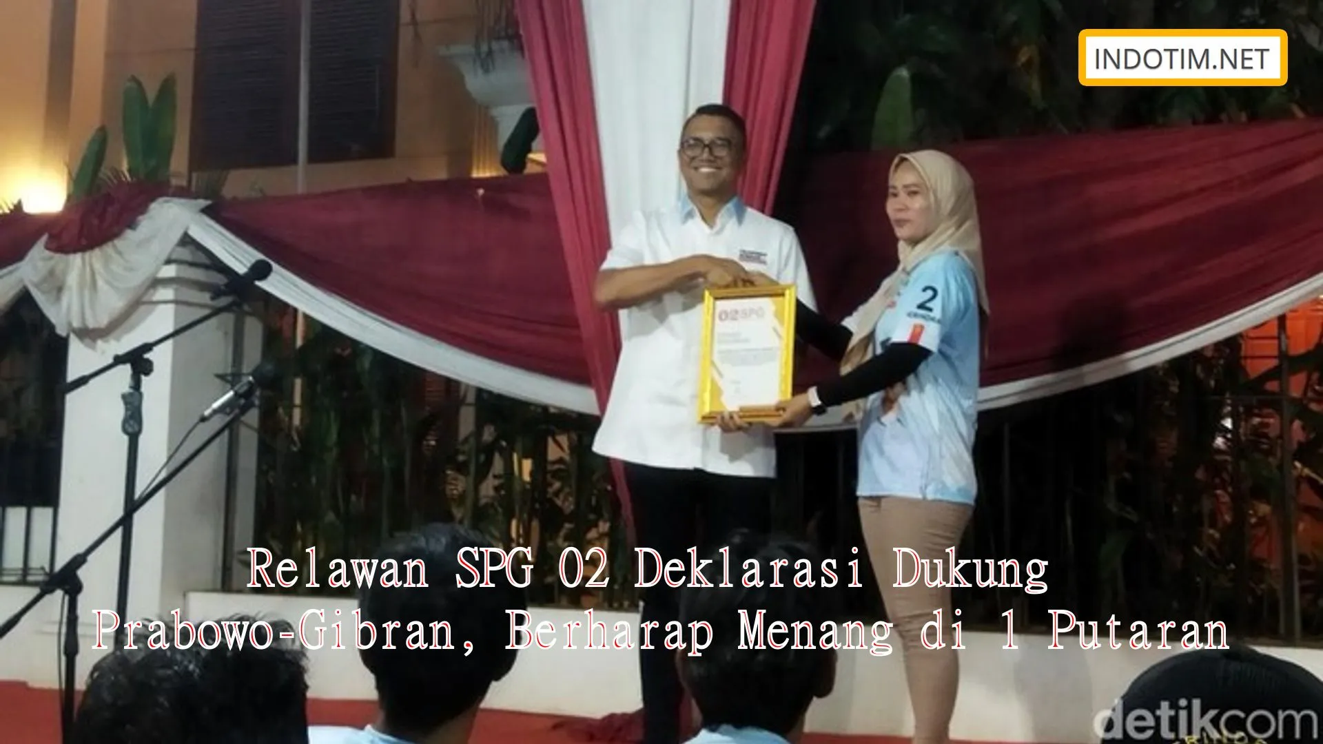 Relawan SPG 02 Deklarasi Dukung Prabowo-Gibran, Berharap Menang di 1 Putaran