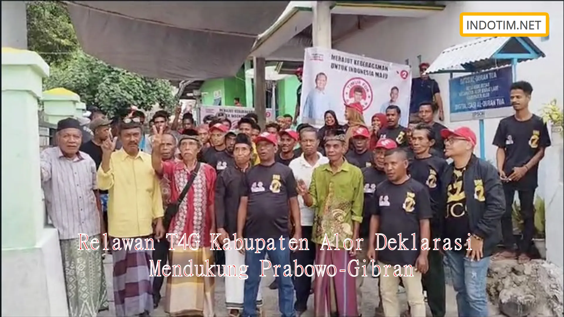 Relawan T4G Kabupaten Alor Deklarasi Mendukung Prabowo-Gibran