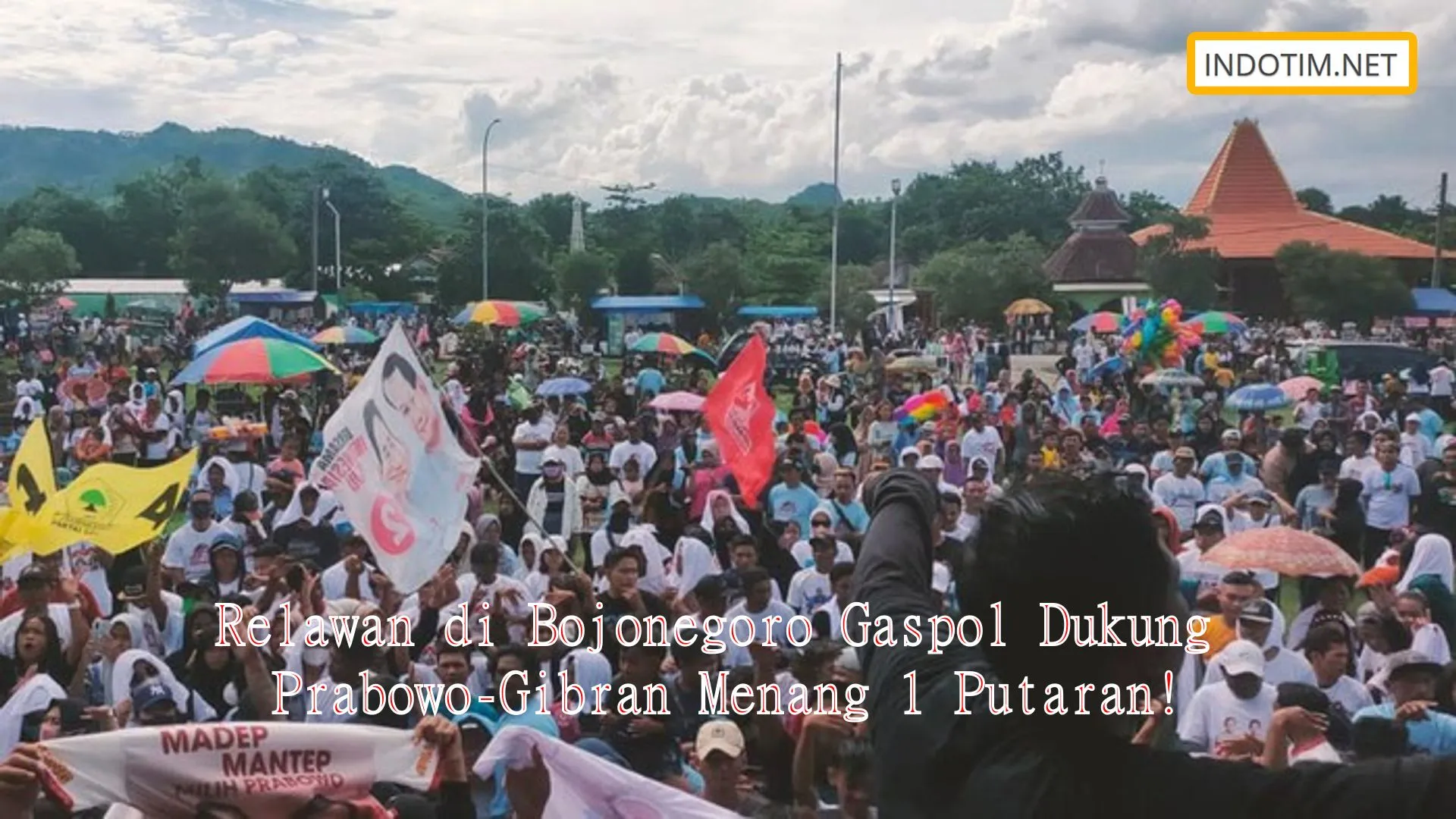 Relawan di Bojonegoro Gaspol Dukung Prabowo-Gibran Menang 1 Putaran!