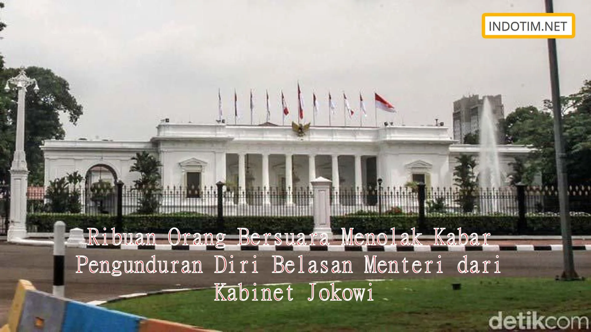 Ribuan Orang Bersuara Menolak Kabar Pengunduran Diri Belasan Menteri dari Kabinet Jokowi