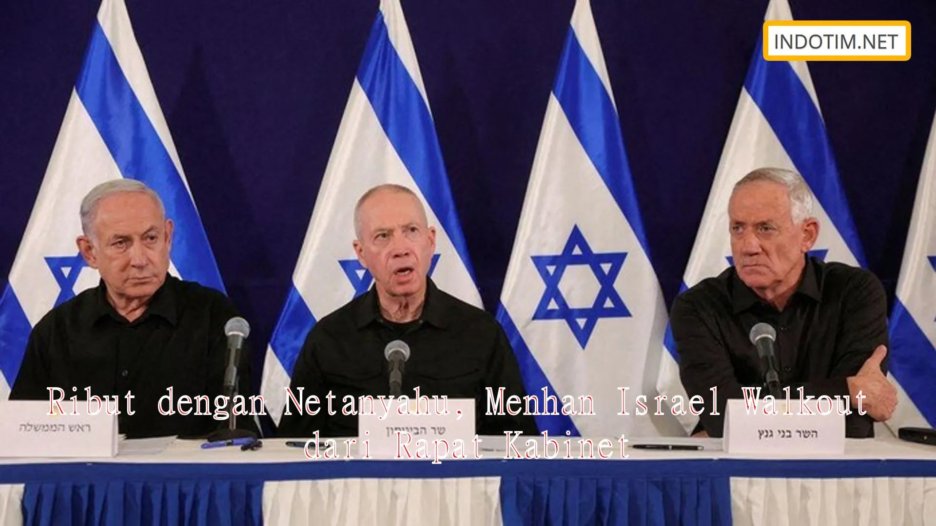 Ribut dengan Netanyahu, Menhan Israel Walkout dari Rapat Kabinet