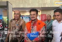 SYL Bakal Diperiksa Lagi Terkait Dugaan Diperas Firli Bahuri Hari Ini