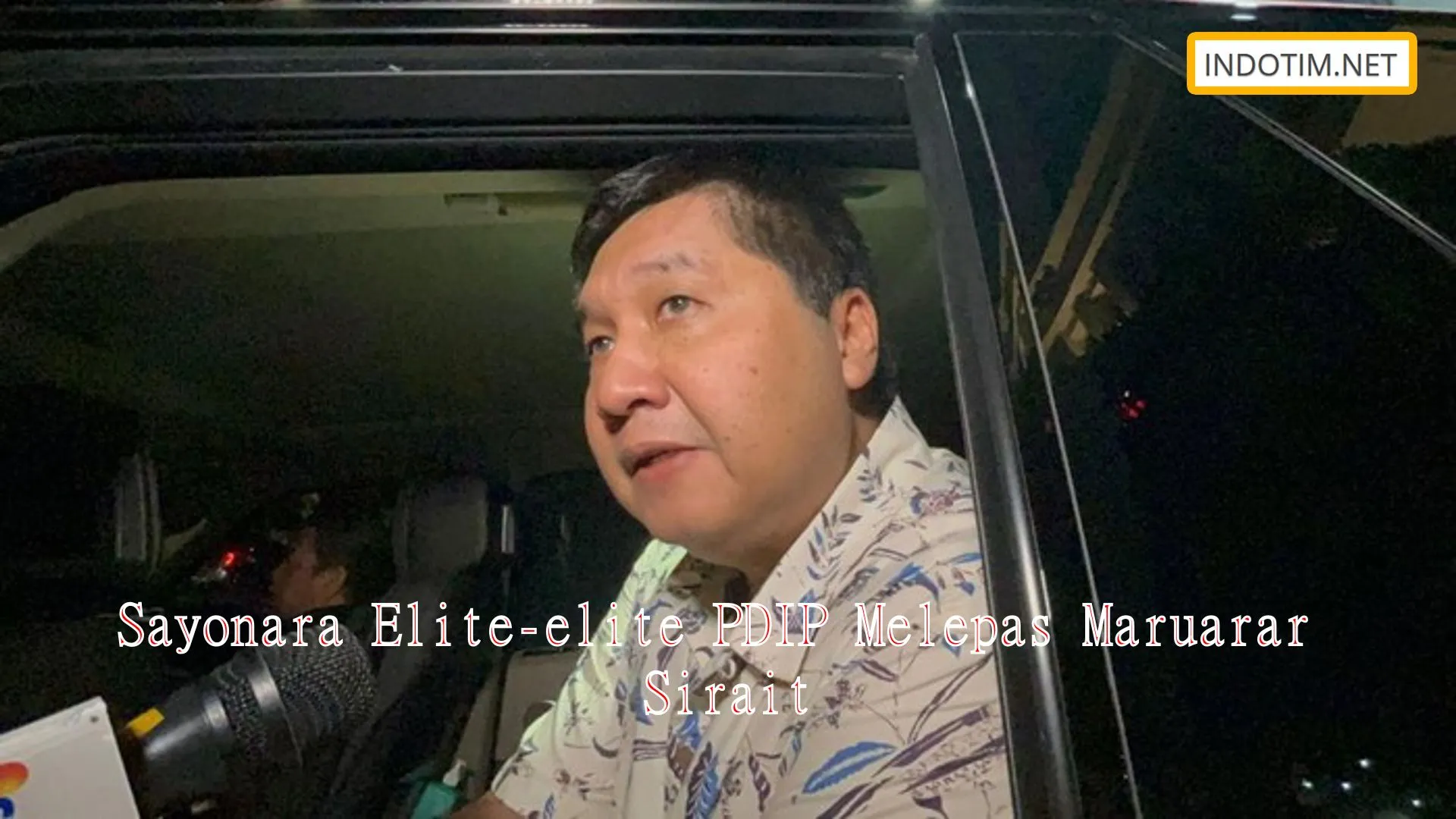 Sayonara Elite-elite PDIP Melepas Maruarar Sirait