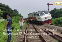 Sebelum Evakuasi dimulai, Inilah Detail Mengerikan KA Pandalungan yang Anjlok di Sidoarjo