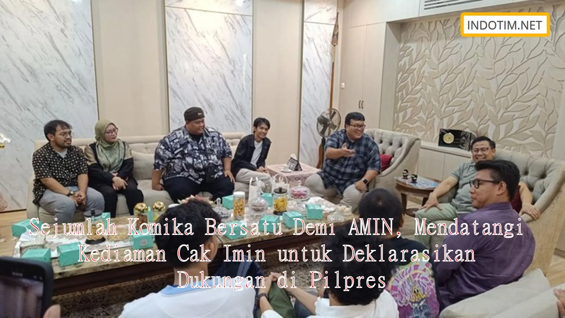 Sejumlah Komika Bersatu Demi AMIN, Mendatangi Kediaman Cak Imin untuk Deklarasikan Dukungan di Pilpres