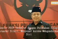 Senior PDIP Terkejut dengan Perubahan Sikap Maruarar Sirait, Menyesal karena Mengundurkan Diri