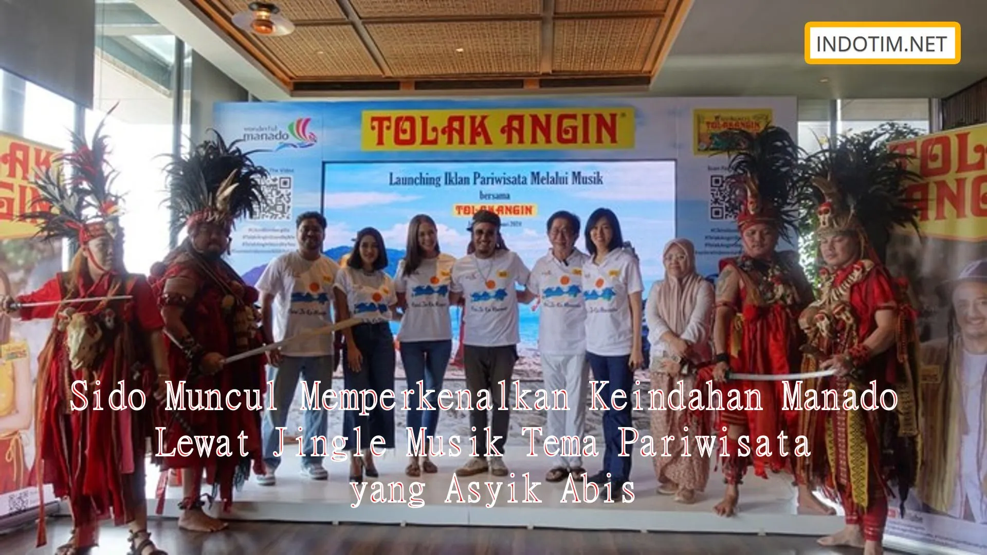 Sido Muncul Memperkenalkan Keindahan Manado Lewat Jingle Musik Tema Pariwisata yang Asyik Abis