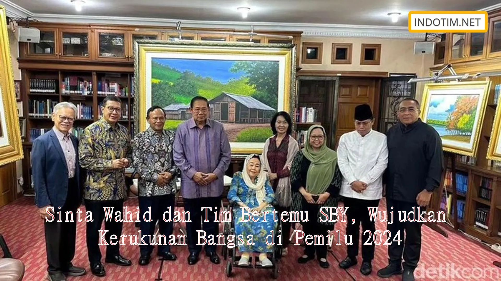 Sinta Wahid dan Tim Bertemu SBY, Wujudkan Kerukunan Bangsa di Pemilu 2024