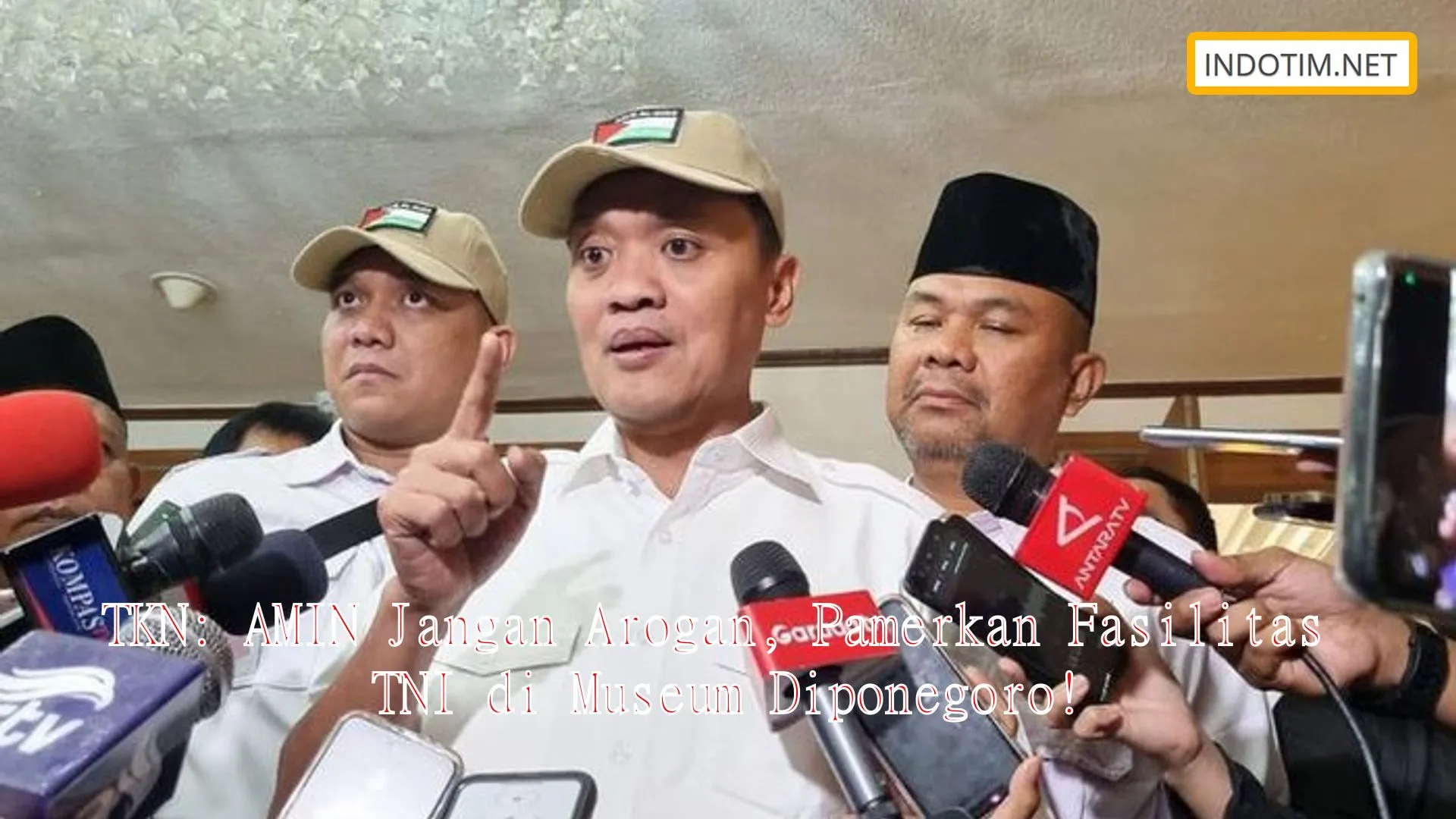 TKN: AMIN Jangan Arogan, Pamerkan Fasilitas TNI di Museum Diponegoro!