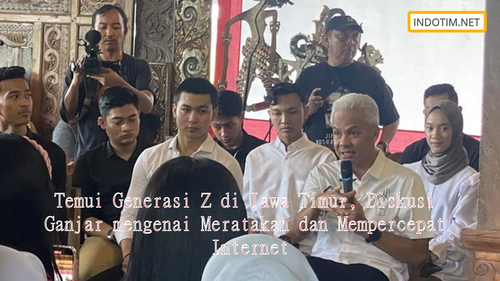 Temui Generasi Z di Jawa Timur, Diskusi Ganjar mengenai Meratakan dan Mempercepat Internet