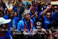 Tiba di Sorong, Zulhas Disambut Meriah oleh Ribuan Masyarakat Papua