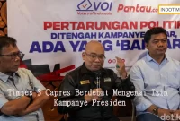 Timses 3 Capres Berdebat Mengenai Izin Kampanye Presiden