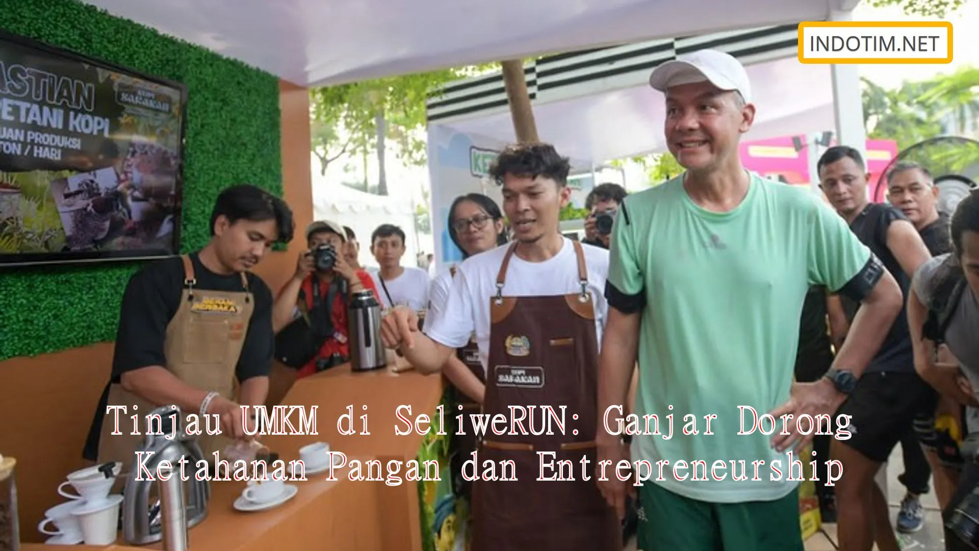 Tinjau UMKM di SeliweRUN: Ganjar Dorong Ketahanan Pangan dan Entrepreneurship