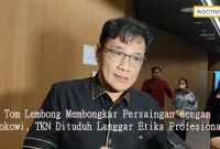 Tom Lembong Membongkar Persaingan dengan Jokowi, TKN Dituduh Langgar Etika Profesional