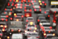 Trafik Padat Menuju Jakarta di Beberapa Lokasi Pagi Ini