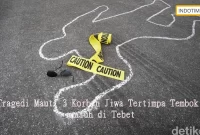 Tragedi Maut: 3 Korban Jiwa Tertimpa Tembok runtuh di Tebet