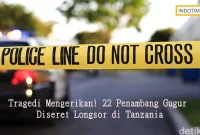 Tragedi Mengerikan! 22 Penambang Gugur Diseret Longsor di Tanzania