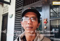 Tragis! 3 Orang Keluarga Korban Tewas Saat Tembok Roboh di Tebet Disemayamkan