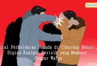 Viral Perkelahian Pemuda di Cikarang Bekasi, Dipicu Knalpot Berisik yang Membuat Gempar Warga