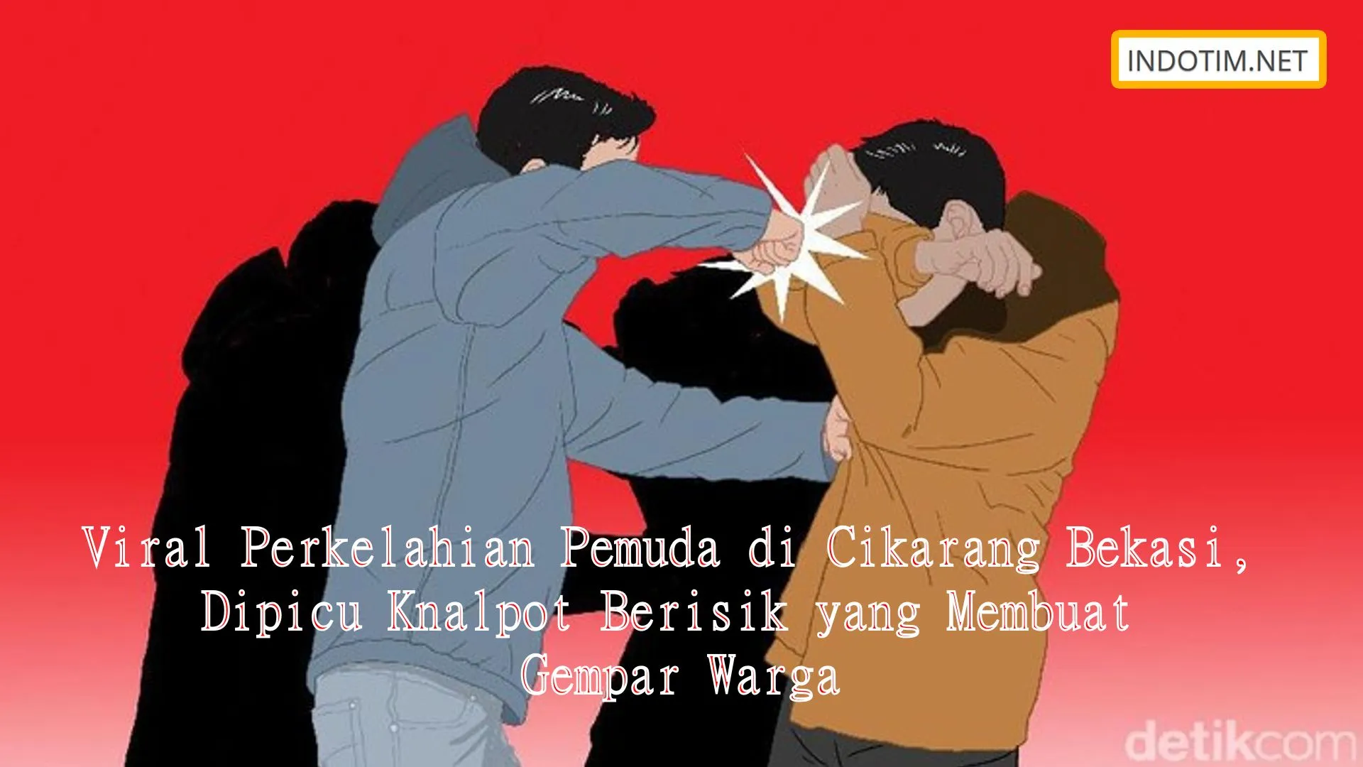 Viral Perkelahian Pemuda di Cikarang Bekasi, Dipicu Knalpot Berisik yang Membuat Gempar Warga