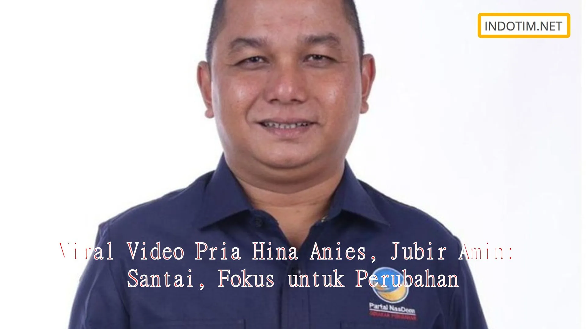 Viral Video Pria Hina Anies, Jubir Amin: Santai, Fokus untuk Perubahan