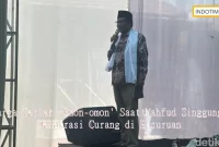 Warga Teriak 'Omon-omon' Saat Mahfud Singgung Demokrasi Curang di Pasuruan