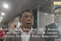 Wasekjen Ungkap Rahasia di Balik Maruarar Sirait Pamit dari PDIP! Inilah Suasana Internal Partai dan Reaksi Mengejutkan