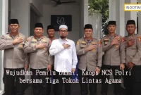 Wujudkan Pemilu Damai, Kaops NCS Polri bersama Tiga Tokoh Lintas Agama