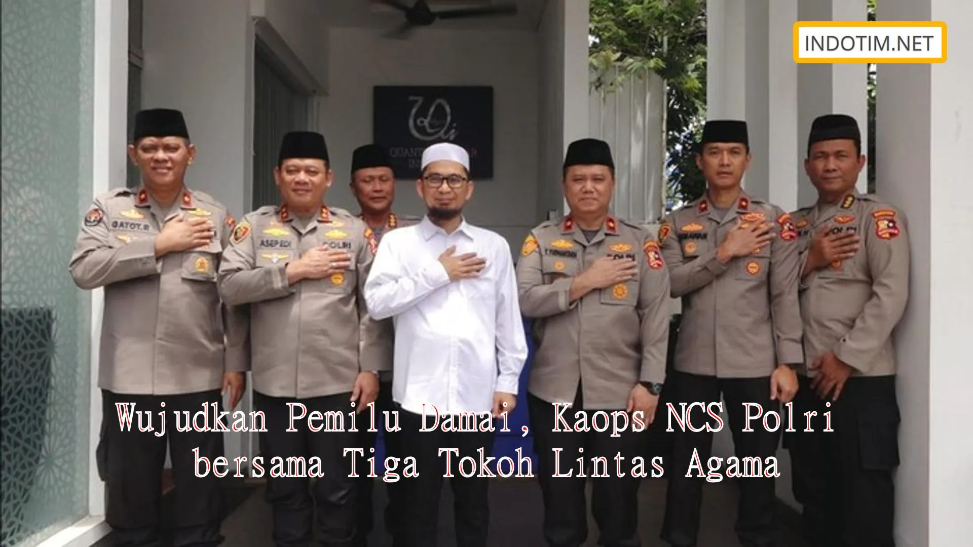 Wujudkan Pemilu Damai, Kaops NCS Polri bersama Tiga Tokoh Lintas Agama