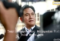 Yusril Tampil sebagai Saksi Meringankan Firli di Polda Metro Jaya