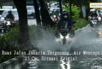 5 Ruas Jalan Jakarta Tergenang, Air Mencapai 25 Cm, Situasi Kritis!