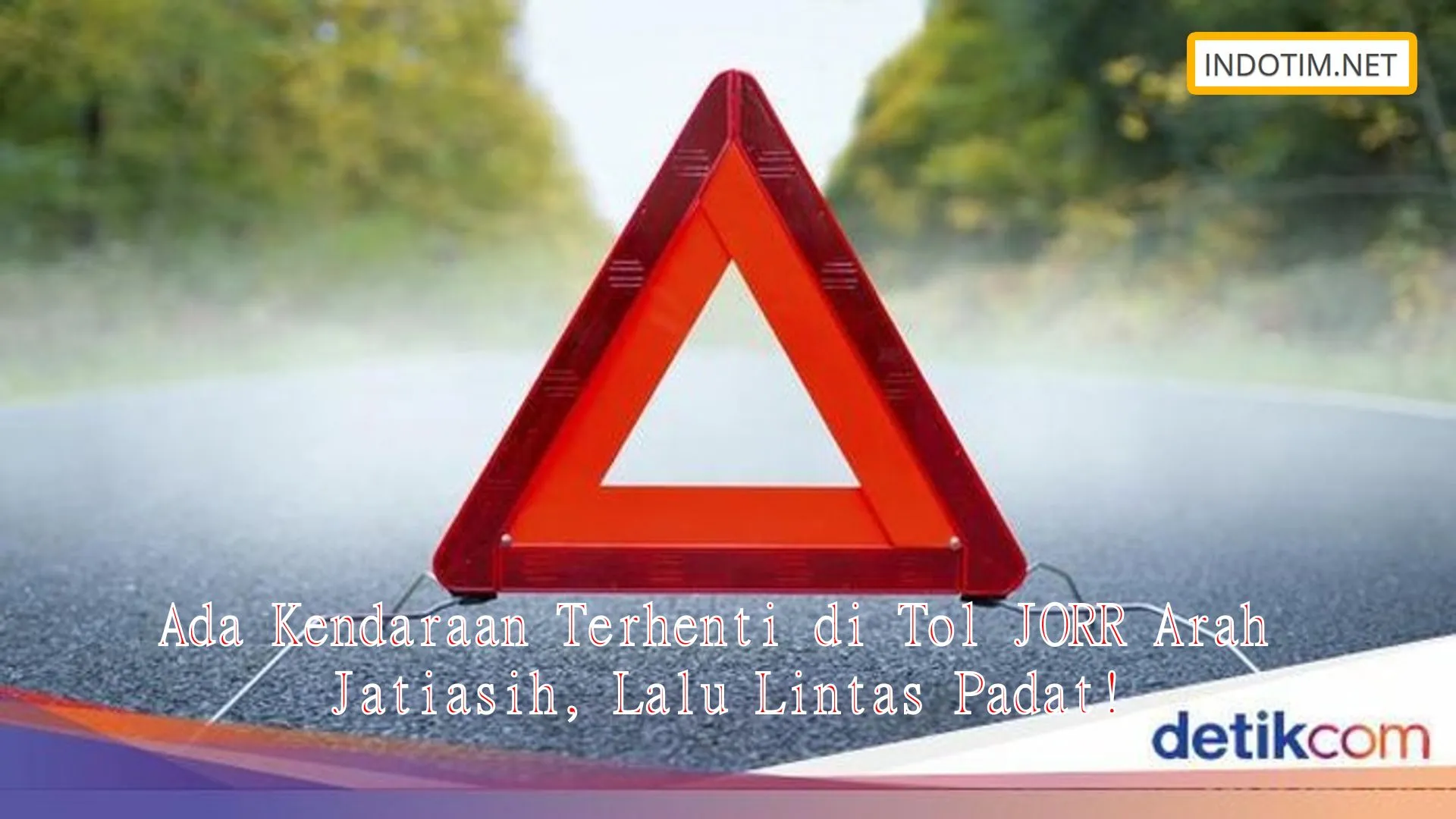 Ada Kendaraan Terhenti di Tol JORR Arah Jatiasih, Lalu Lintas Padat!